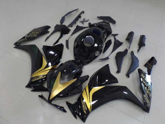 Best 2012-2016 Glossy Black Gold Sticker Honda CBR1000RR Bike Fairings Canada Best 2012-2016 Glossy Black Gold Sticker Honda CBR1000RR Bike Fairings Canada