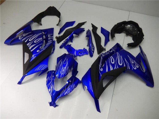 Best 2013-2016 Blue White Black Kawasaki EX300 Bike Fairing Canada Best 2013-2016 Blue White Black Kawasaki EX300 Bike Fairing Canada
