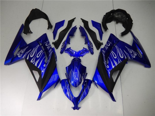 Best 2013-2016 Blue White Black Kawasaki EX300 Bike Fairing Canada Best 2013-2016 Blue White Black Kawasaki EX300 Bike Fairing Canada