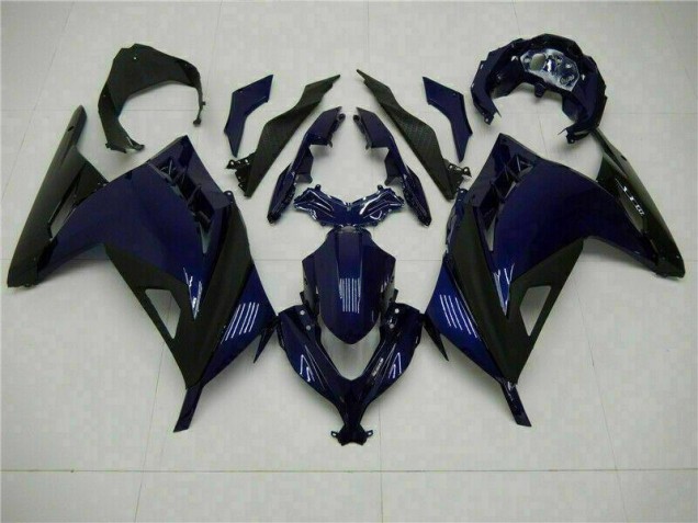 Best 2013-2016 Blue Black Kawasaki EX300 Motorcycle Fairings Kits Canada