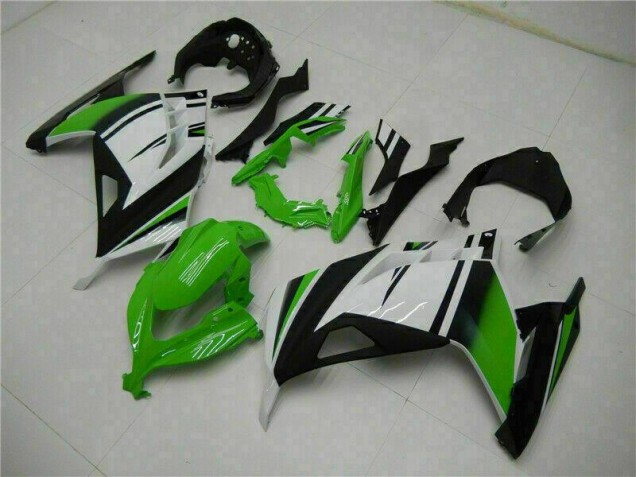 Best 2013-2016 Green Black Silver Kawasaki EX300 Moto Fairings Canada Best 2013-2016 Green Black Silver Kawasaki EX300 Moto Fairings Canada