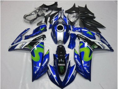 Best 2015-2022 Movistar Yamaha YZF R3 Motorcycle Replacement Fairings Canada