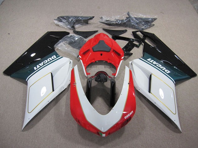 Best 2007-2014 White Red Ducati 1098 848 Motorcylce Fairings Canada Best 2007-2014 White Red Ducati 1098 848 Motorcylce Fairings Canada