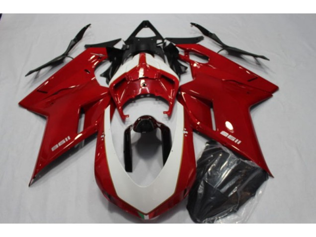 Best 2007-2014 Red Ducati 1198 Motorcycle Fairing Kit Canada