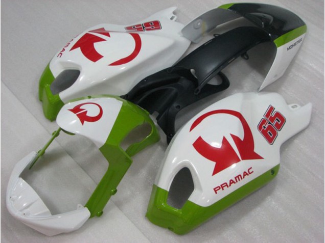 Best 2008-2012 White Red PRAMAC 65 Ducati Monster 696 Motorcylce Fairings Canada Best 2008-2012 White Red PRAMAC 65 Ducati Monster 696 Motorcylce Fairings Canada