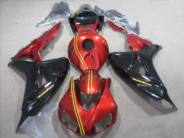 Best 2006-2007 Black Red Yellow Honda CBR1000RR Motorcycle Replacement Fairings Canada