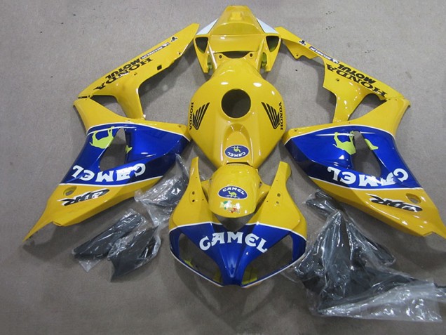 Best 2006-2007 Yellow Blue Camel Honda CBR1000RR Motorcyle Fairings Canada Best 2006-2007 Yellow Blue Camel Honda CBR1000RR Motorcyle Fairings Canada