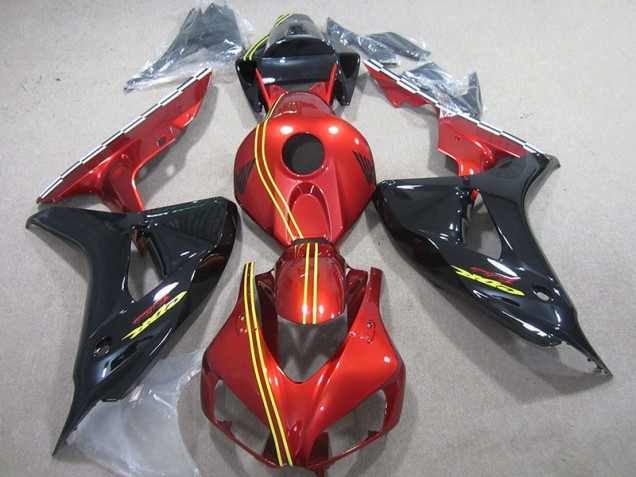 Best 2006-2007 Black Red Yellow Honda CBR1000RR Motorcycle Fairing Kit Canada