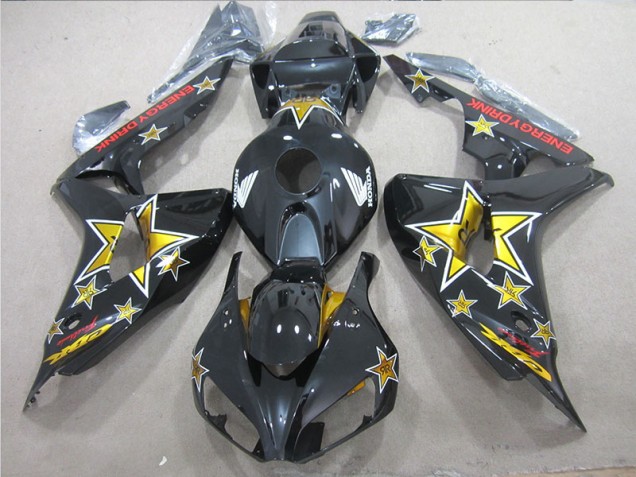 Best 2006-2007 Black Yellow ENERGY DRINK Honda CBR1000RR Bike Fairing Canada Best 2006-2007 Black Yellow ENERGY DRINK Honda CBR1000RR Bike Fairing Canada