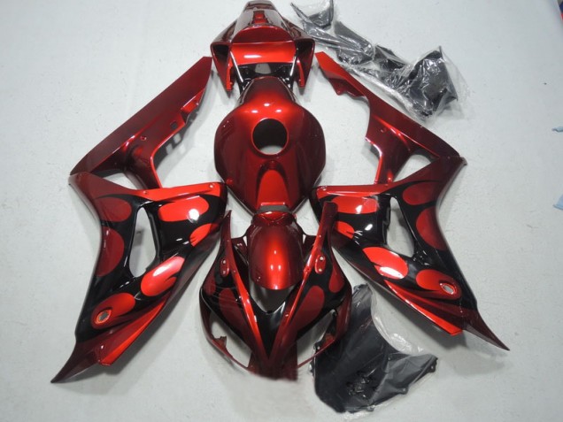 Best 2006-2007 Red Black Honda CBR1000RR Bike Fairing Kit Canada Best 2006-2007 Red Black Honda CBR1000RR Bike Fairing Kit Canada