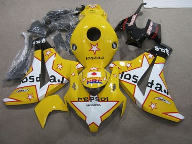 Best 2008-2011 Yellow Repsol HRC Honda CBR1000RR Replacement Motorcycle Fairings Canada