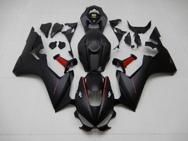 Best 2017-2020 Black with Red Fireblade Honda CBR1000RR Motorcycle Fairings Kit Canada