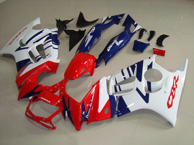 Best 1995-1998 White Red Blue Honda CBR600 F3 Motorcycle Replacement Fairings Canada