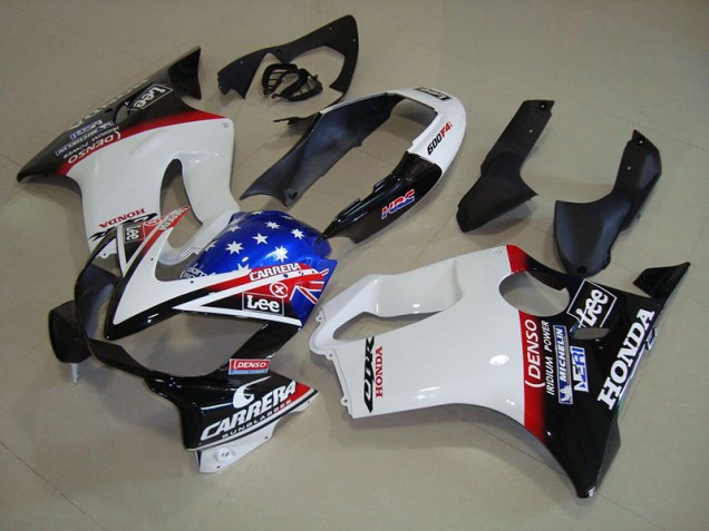 Best 2004-2007 White Blue DENSO HRC Carrera Honda CBR600 F4i Bike Fairing Canada