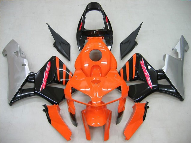Best 2005-2006 Orange Black Honda CBR600RR Motorcycle Fairing Canada