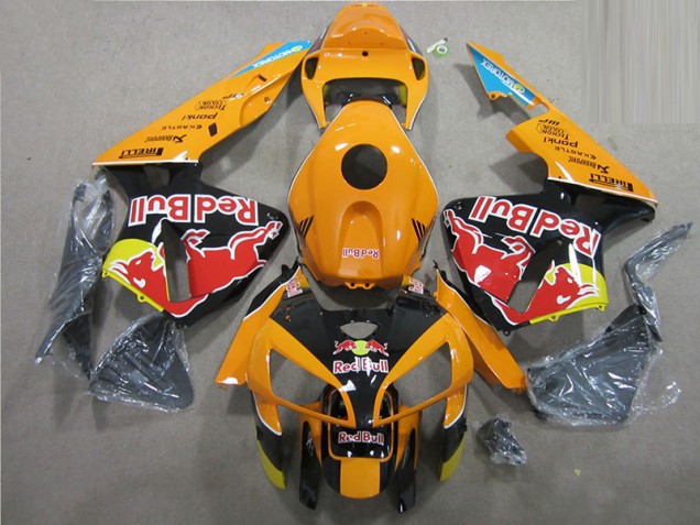 Best 2005-2006 Orange Black Red Bull Honda CBR600RR Motorbike Fairing Canada