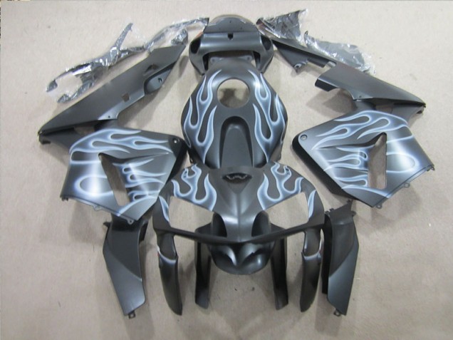 Best 2005-2006 Black Silver Flame Honda CBR600RR Replacement Motorcycle Fairings Canada Best 2005-2006 Black Silver Flame Honda CBR600RR Replacement Motorcycle Fairings Canada