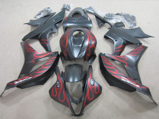 Best 2007-2008 Black with Red Flame Honda CBR600RR Motorcylce Fairings Canada Best 2007-2008 Black with Red Flame Honda CBR600RR Motorcylce Fairings Canada