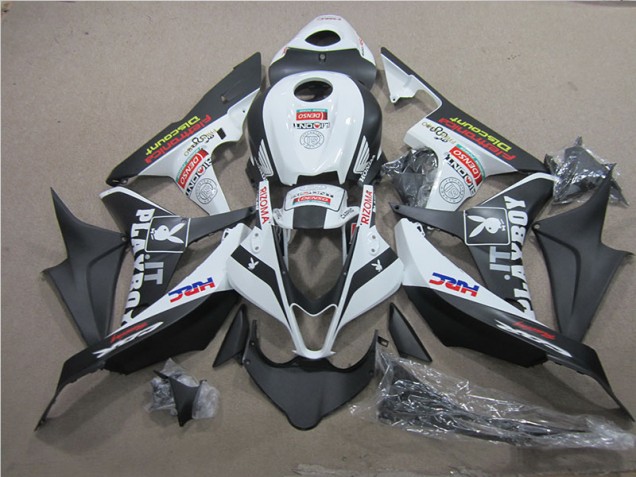 Best 2007-2008 Black White HRC Honda CBR600RR Motorcycle Fairing Kits Canada Best 2007-2008 Black White HRC Honda CBR600RR Motorcycle Fairing Kits Canada