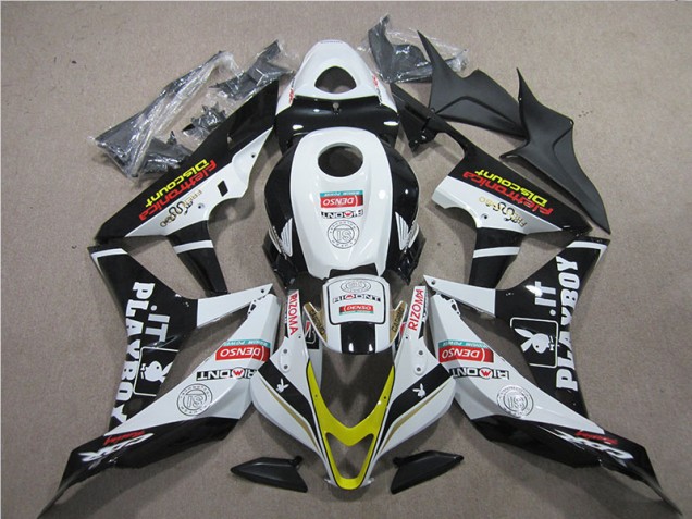 Best 2007-2008 Black Red White DENSO Honda CBR600RR Replacement Motorcycle Fairings Canada
