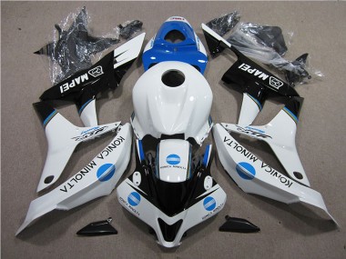 Best 2007-2008 Blue White Black Konica Minolta MAPEI Honda CBR600RR Moto Fairings Canada