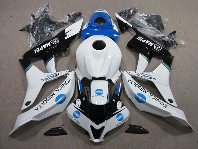 Best 2007-2008 Blue White Black Konica Minolta MAPEI Honda CBR600RR Moto Fairings Canada