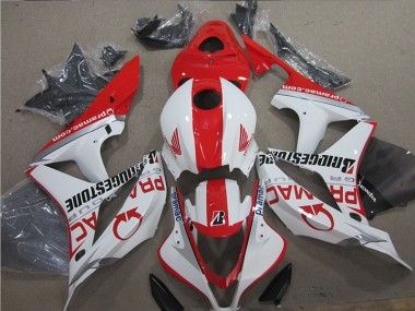 Best 2007-2008 Red White Honda CBR600RR Motor Fairings Canada