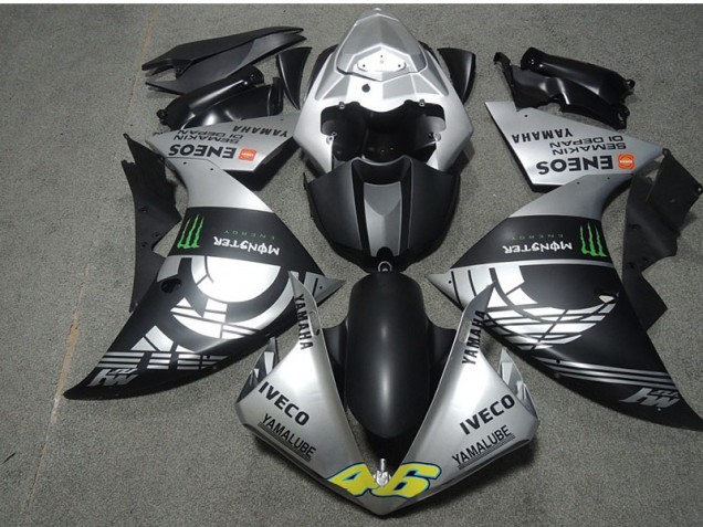 Best 2007-2008 Black Silver Monster IVECO 46 Honda CBR600RR Motorcyle Fairings Canada