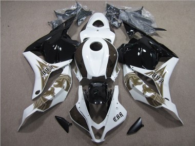 Best 2009-2012 Black White Honda CBR600RR Bike Fairing Kit Canada