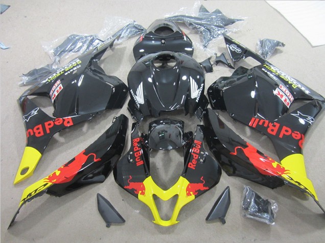 Best 2009-2012 Black Yellow Red Bull Honda CBR600RR Motorbike Fairings Canada