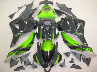 Best 2009-2012 Black Green Honda CBR600RR Bike Fairing Kit Canada