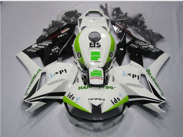 Best 2013-2021 White Green Hannspree ETS Honda CBR600RR Motorcycle Replacement Fairings Canada Best 2013-2021 White Green Hannspree ETS Honda CBR600RR Motorcycle Replacement Fairings Canada