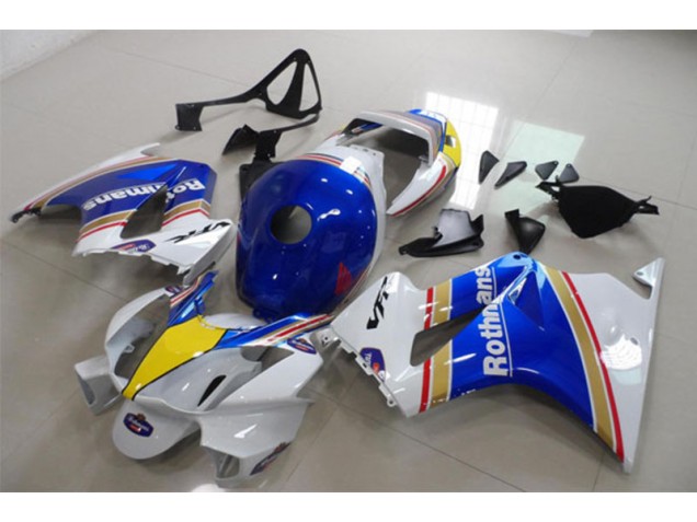 Best 2002-2013 Blue White Rothmans Honda VFR800 Motorcycle Fairing Kits Canada Best 2002-2013 Blue White Rothmans Honda VFR800 Motorcycle Fairing Kits Canada