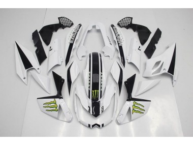 Best 2007-2009 White Kawasaki Z1000 Moto Fairings Canada