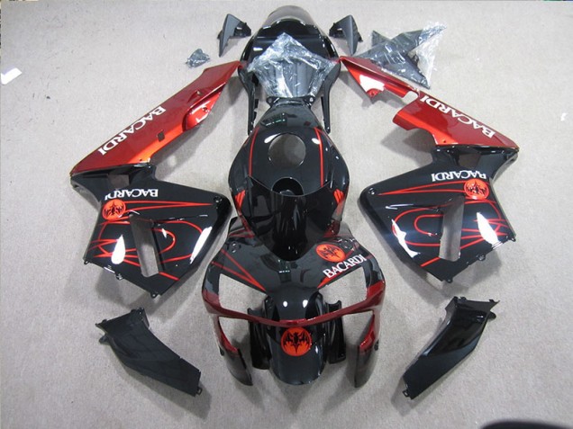 Best 2003-2005 Black Red Racardi Kawasaki ZX10R Bike Fairing Canada