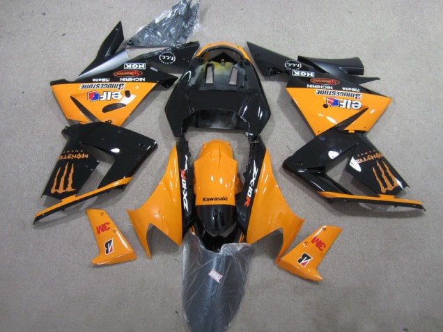 Best 2003-2005 Black Orange 3M Monster Kawasaki ZX10R Bike Fairings Canada Best 2003-2005 Black Orange 3M Monster Kawasaki ZX10R Bike Fairings Canada