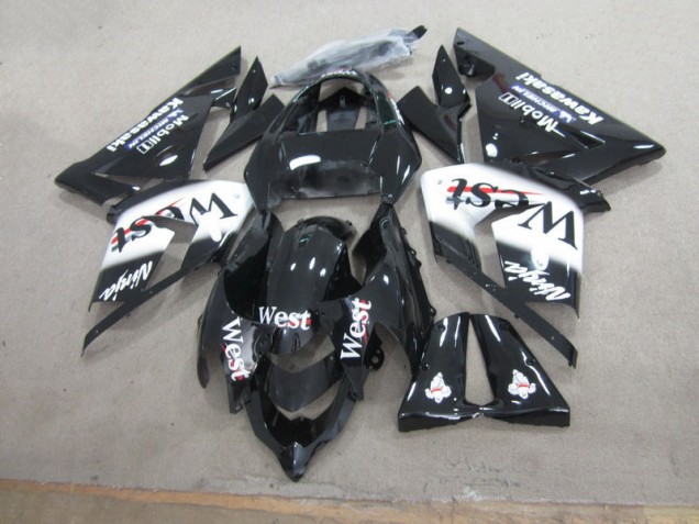 Best 2003-2005 Black West Ninja Kawasaki ZX10R Motorbike Fairing Kits Canada Best 2003-2005 Black West Ninja Kawasaki ZX10R Motorbike Fairing Kits Canada