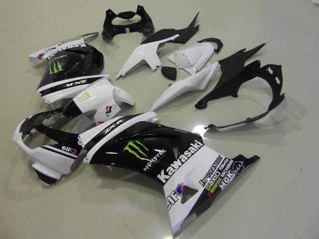 Best 2008-2012 Black White Monster Kawasaki ZX250R Motorcycle Fairings & Bodywork Canada Best 2008-2012 Black White Monster Kawasaki ZX250R Motorcycle Fairings & Bodywork Canada