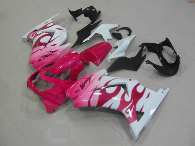 Best 2008-2012 Pink White Kawasaki ZX250R Bike Fairings Canada Best 2008-2012 Pink White Kawasaki ZX250R Bike Fairings Canada