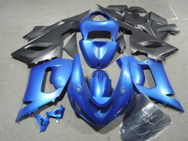 Best 2005-2006 Blue Kawasaki ZX6R Motorbike Fairing Kits Canada