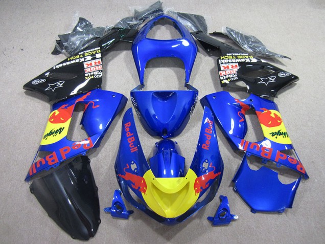 Best 2005-2006 Blue Red Bull Ninja Kawasaki ZX6R Motorcycle Fairing Kit Canada Best 2005-2006 Blue Red Bull Ninja Kawasaki ZX6R Motorcycle Fairing Kit Canada