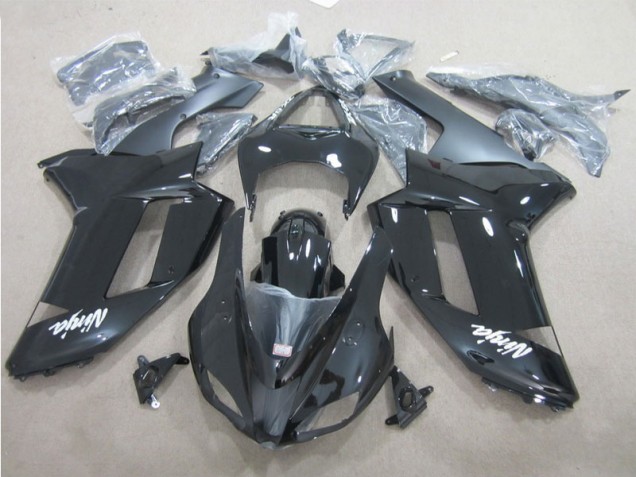 Best 2007-2008 Black White Kawasaki ZX6R Motor Bike Fairings Canada Best 2007-2008 Black White Kawasaki ZX6R Motor Bike Fairings Canada