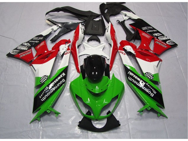 Best 2009-2012 Green Red Kawasaki ZX6R Motorcylce Fairings Canada Best 2009-2012 Green Red Kawasaki ZX6R Motorcylce Fairings Canada