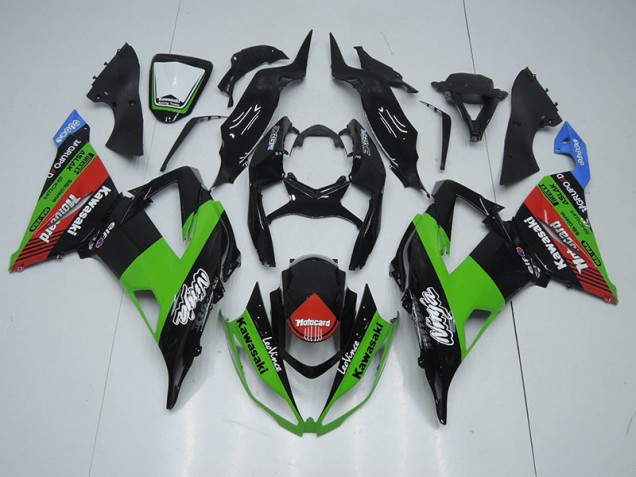 Best 2013-2018 Black Green Red Motocard Kawasaki ZX6R Motorcycle Fairing Kit Canada Best 2013-2018 Black Green Red Motocard Kawasaki ZX6R Motorcycle Fairing Kit Canada
