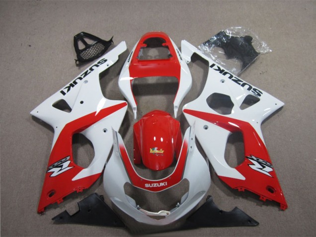 Best 2003-2004 Red White Suzuki GSXR1000 Motorcyle Fairings Canada Best 2003-2004 Red White Suzuki GSXR1000 Motorcyle Fairings Canada
