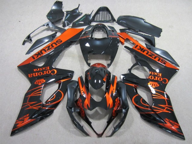 Best 2005-2006 Black Orange Corona Extra Suzuki GSXR1000 Replacement Fairings Canada