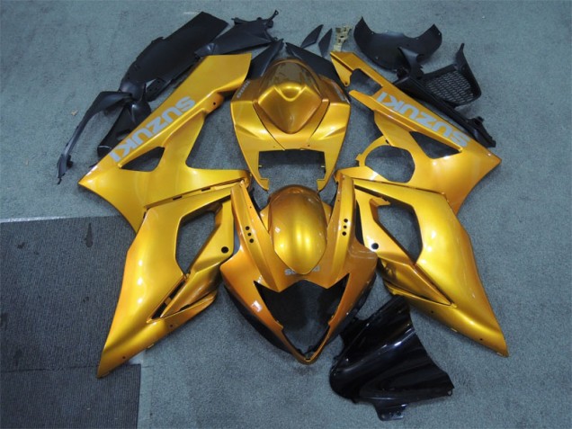 Best 2005-2006 Gold Suzuki GSXR1000 Motorcycle Fairings Kit Canada