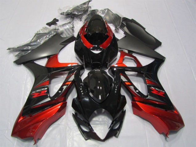 Best 2007-2008 Black Red Suzuki GSXR1000 Motorcycle Fairing Kit Canada