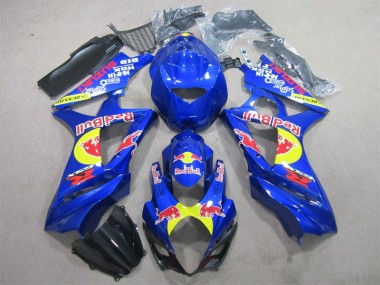 Best 2007-2008 Blue Red Bull Suzuki GSXR1000 Motorbike Fairing Kits Canada