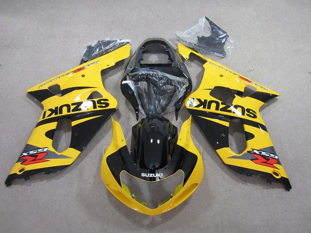 Best 2001-2003 Yellow Black Suzuki GSXR600 Motorcycle Fairings Kits Canada